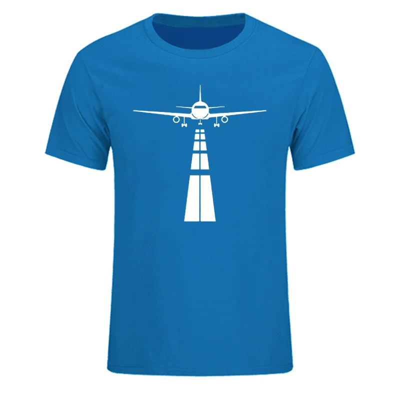 

New Pilot Airplane T Shirt Men Summer Short Sleeve Eat Sleep Fly Repeat Vintage T-Shirt Cotton Tees