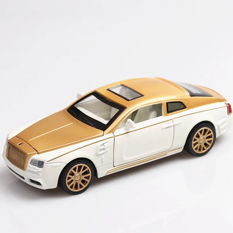 1:32 Rolls Royce GT звуковая и световая лента Тяговая задняя модель автомобиля из сплава