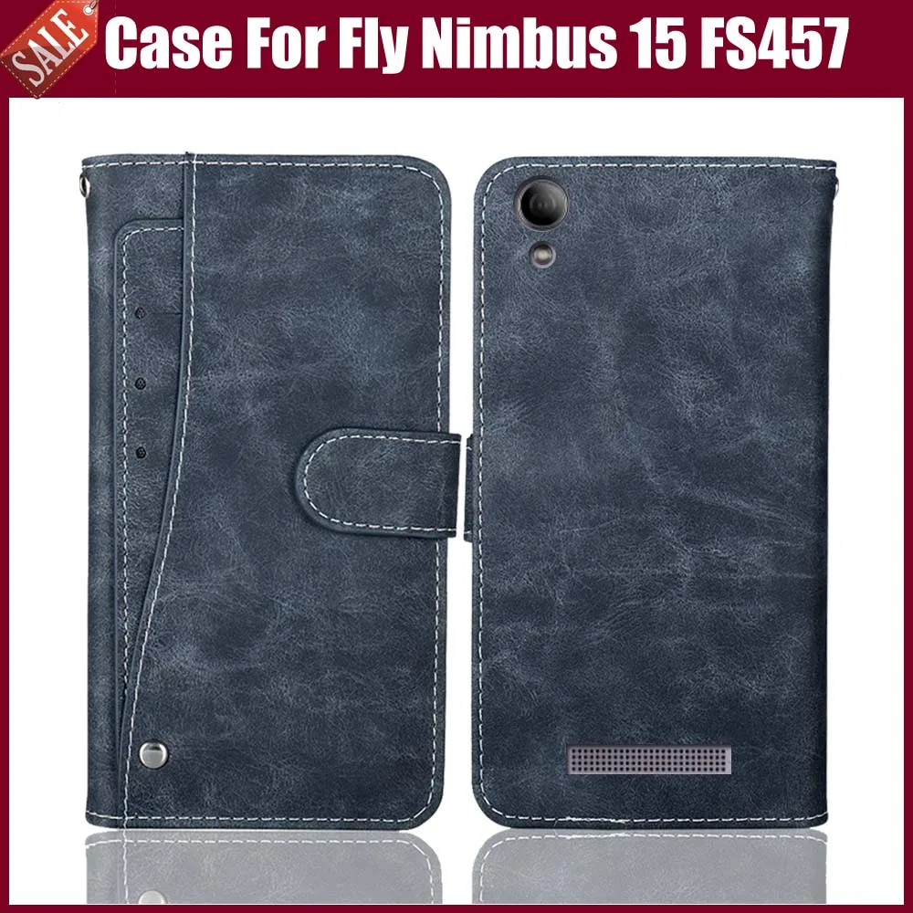 Новый дизайн! Fly Nimbus 15 FS457 Роскошный кожаный чехол-кошелек с откидной крышкой