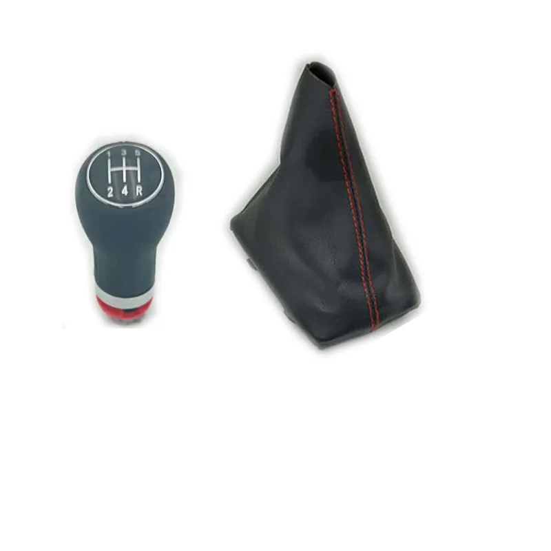 12345R red line 12 мм кожа для Audi skoda seat A4 B6 B7 b8 A6 S4 B8 8K A5 8T Q5 2007- ручка переключения передач загрузки Gaito шестерни загрузки Gaite - Название цвета: 12345R red line