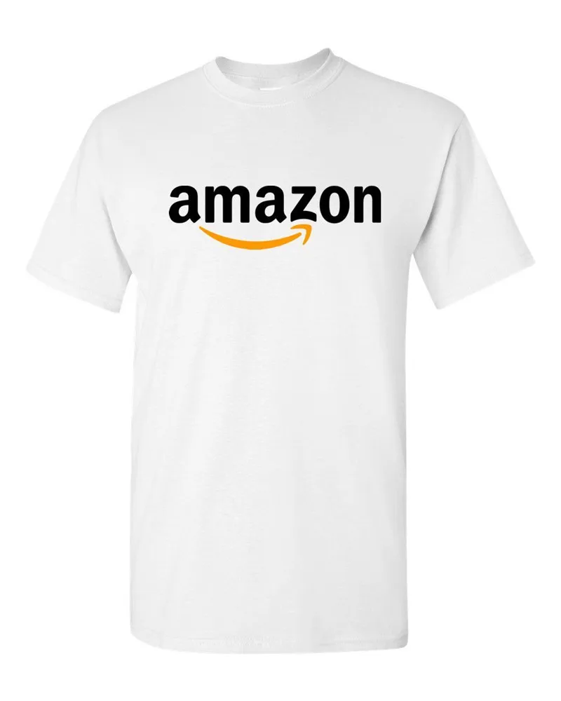 Женский топ Amazon Logo T-Shirt Merch by Amazon Tee женские топы подарки Прямая поставка - Цвет: White