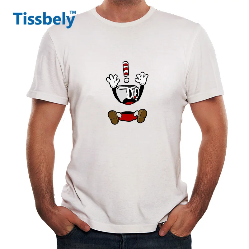Tissbely Cuphead футболка для мужчин поклонников игры графический принт футболки