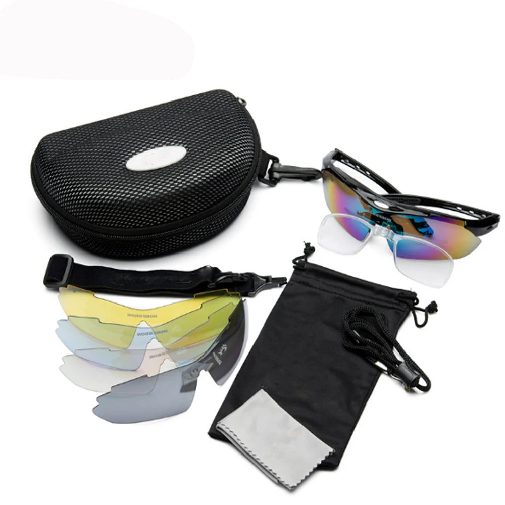 5 линз мужские поляризованные солнцезащитные очки для рыбалки клип gafas sol