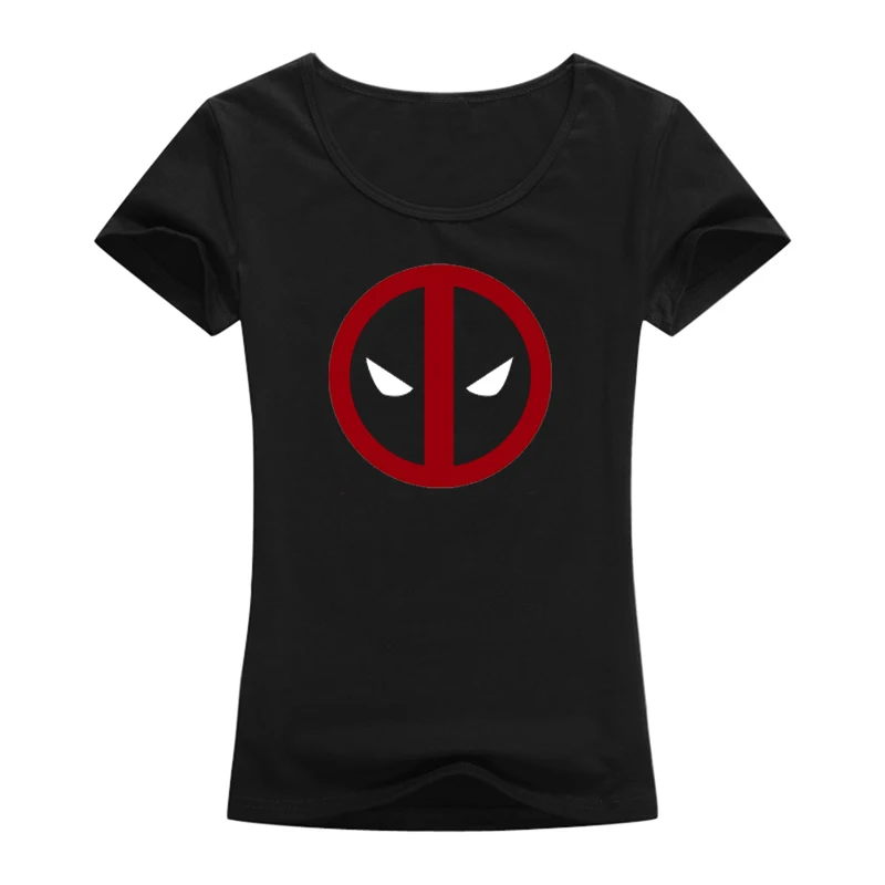 Последняя Мода Горячая Фильм Дэдпул логотип футболка Женская Harajuku Повседневная