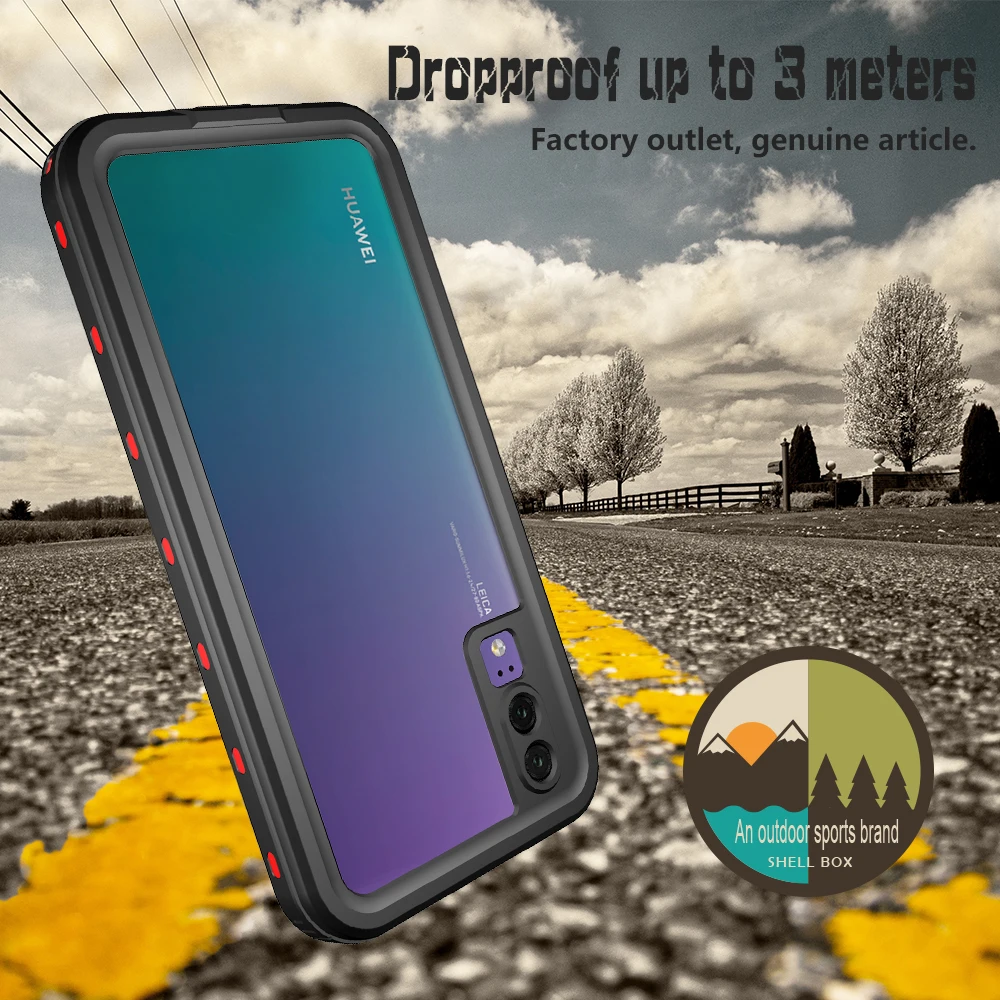 Водонепроницаемый чехол для HUAWEI P40 P30 Pro с полной защитой на 360 градусов чехлы