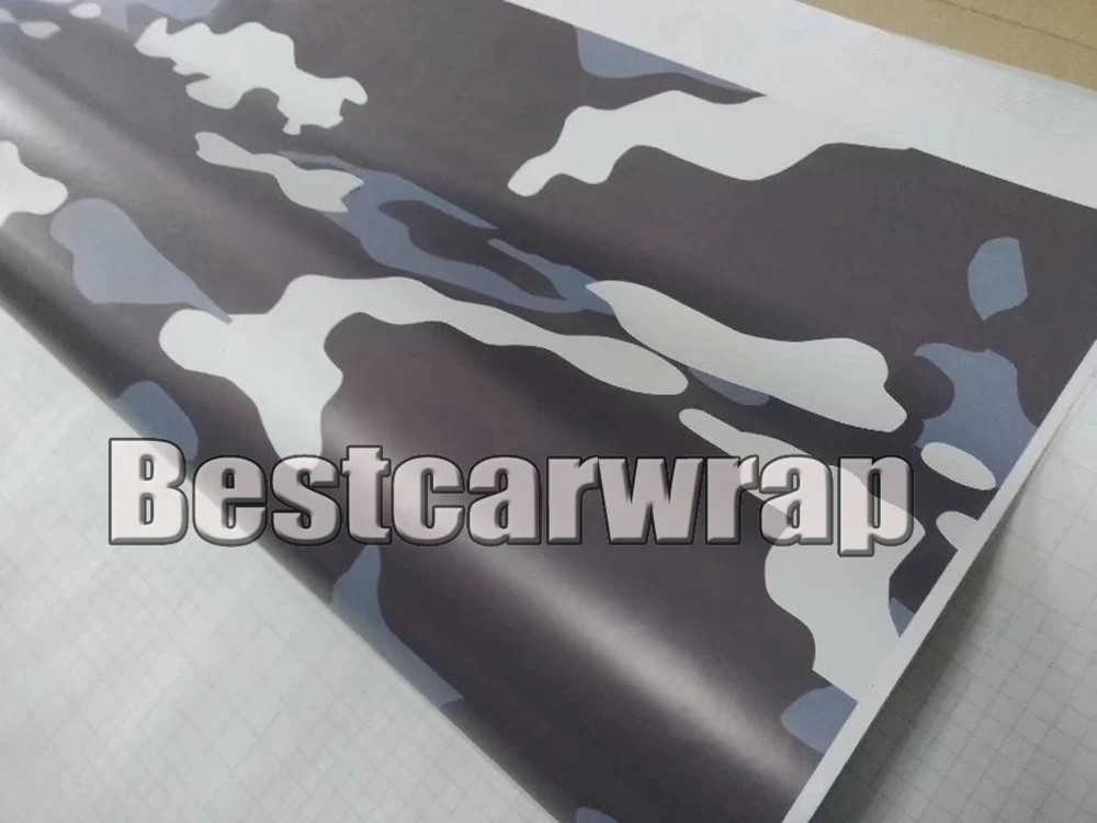 PROTWRAPS большая полярная синяя камуфляжная виниловая графическая наклейка для