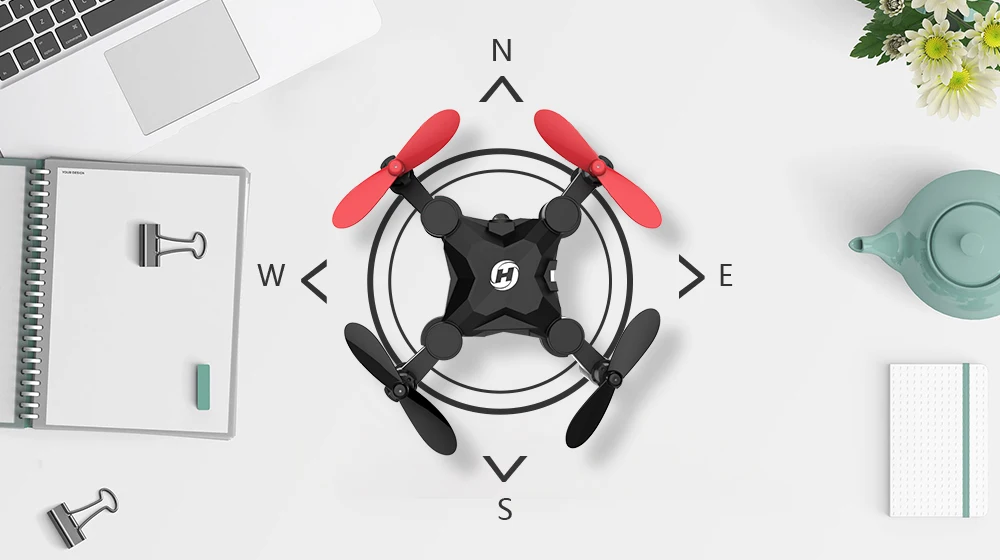Holy Stone HS190 Дрон Nano мини складной карманный RC вертолет высота удержания 3D флипс Безголовый легкий Летающий Квадрокоптер для начинающих