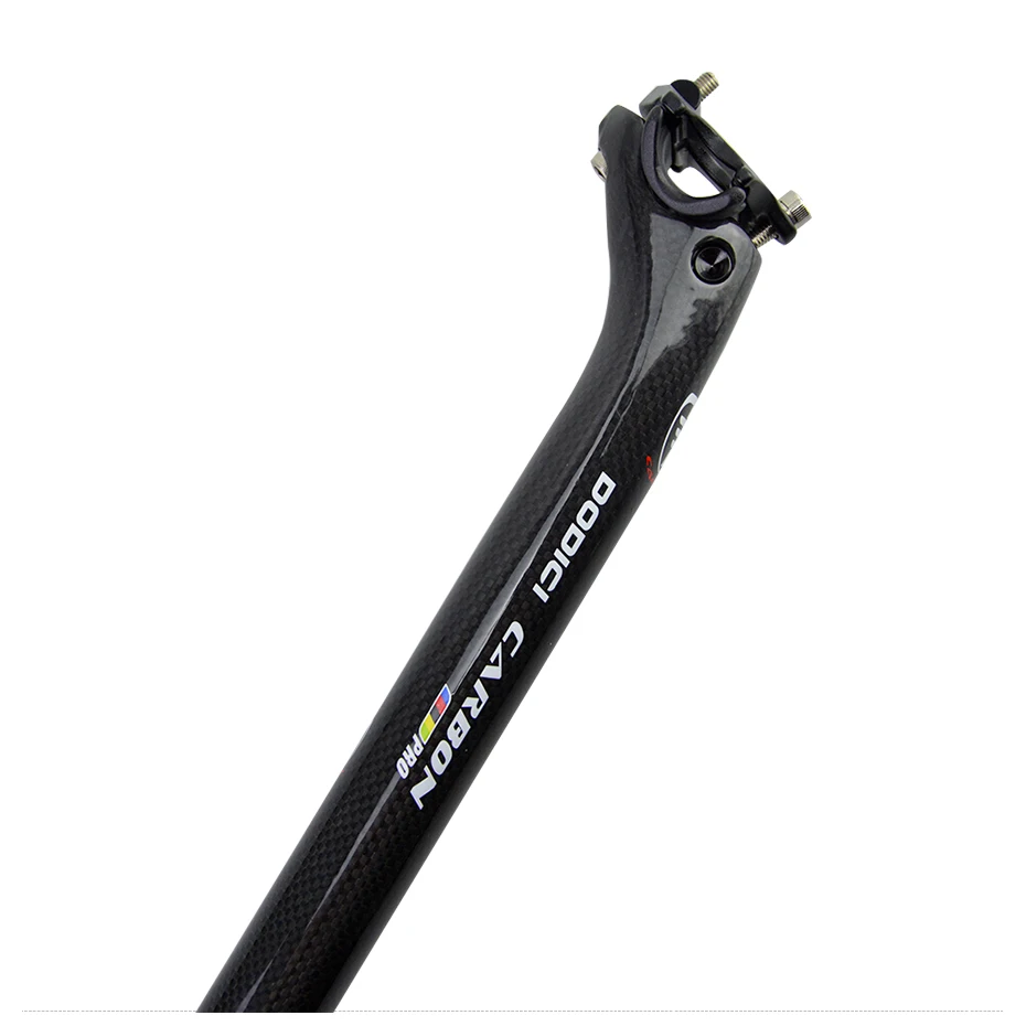 DODICI bike carbon fiber bicycle seatpost MTB road parts superlight seat post 3k Gloosy 27.2/30.8 /31.6 *400mm offset 25mm|seat post|bicycle