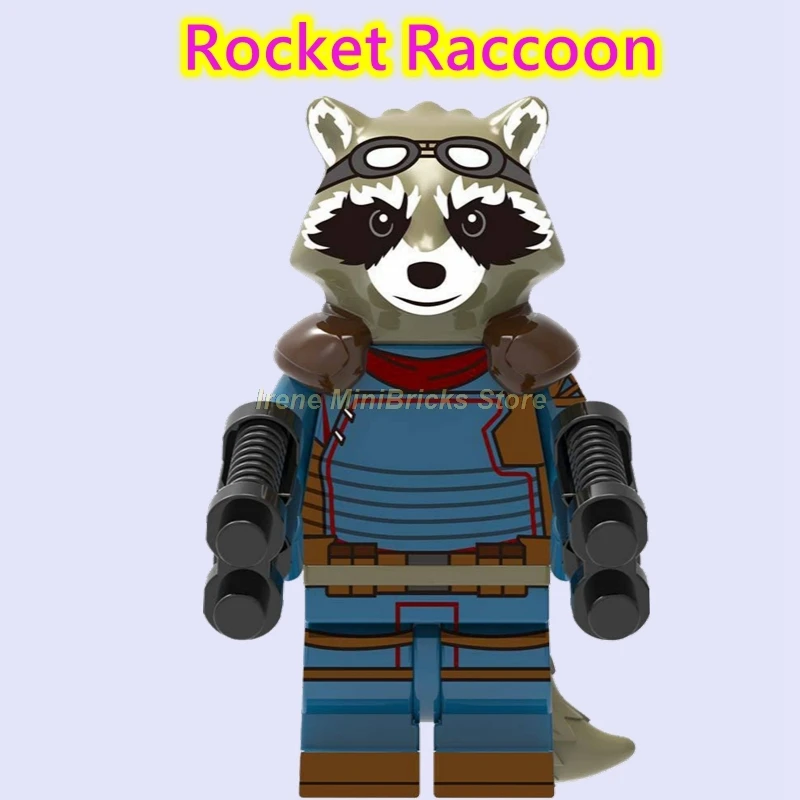Rocket Raccoon Мстители эндшпиль Marvel ракета енот звезда-Лорд Тор танос стражи Галактики строительные блоки Мстители игрушки для детей - Цвет: Rocket Raccoon