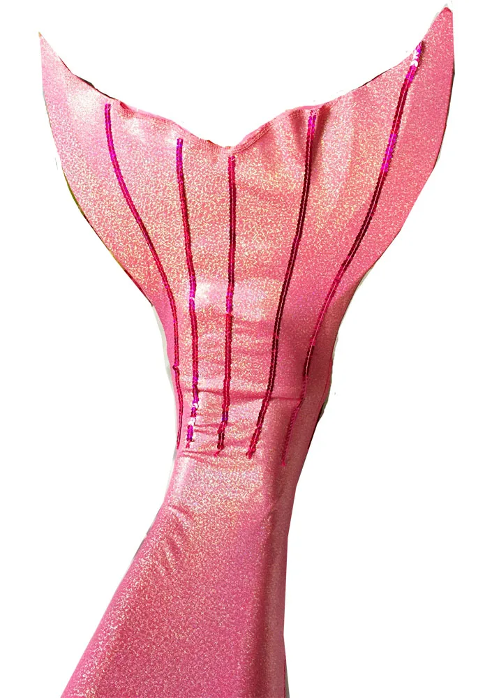 Хвост русалки для купания + Бикини Топ монофиновый Блестящий Купальник девочек и