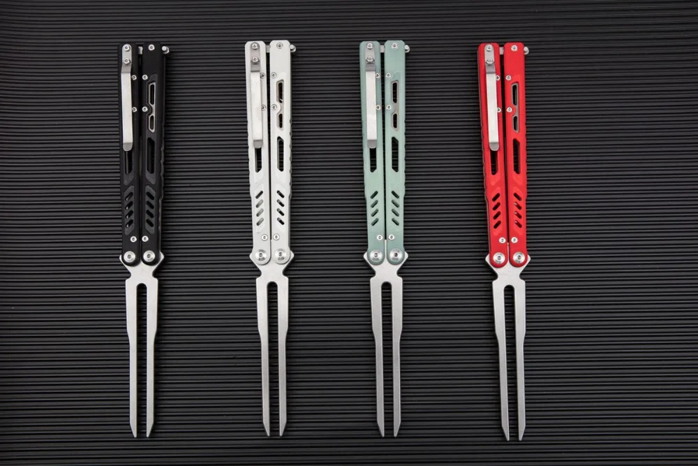 Maxace Banshee тренировочный нож-бабочка камень мыть точка падения лезвие | Спорт и