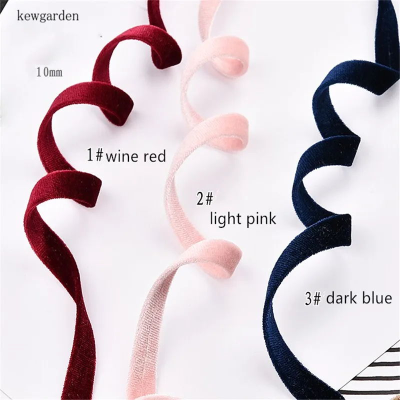 kewgarden 10mm 16cm Flannel Layering Cloth Ribbons DIY Bowknot Bow tie Satin Ribbon Handmade Tape Riband 12m/lot | Дом и сад