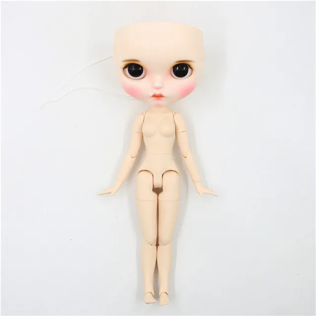 factory Blyth doll bald head customized matte face white skin DIY custom DOLL - Цвет: naked doll