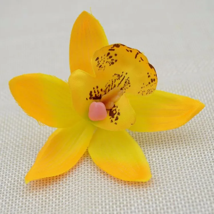 10 шт. дешевые шелковые цветы Cymbidium имитация искусственный цветок свадебный
