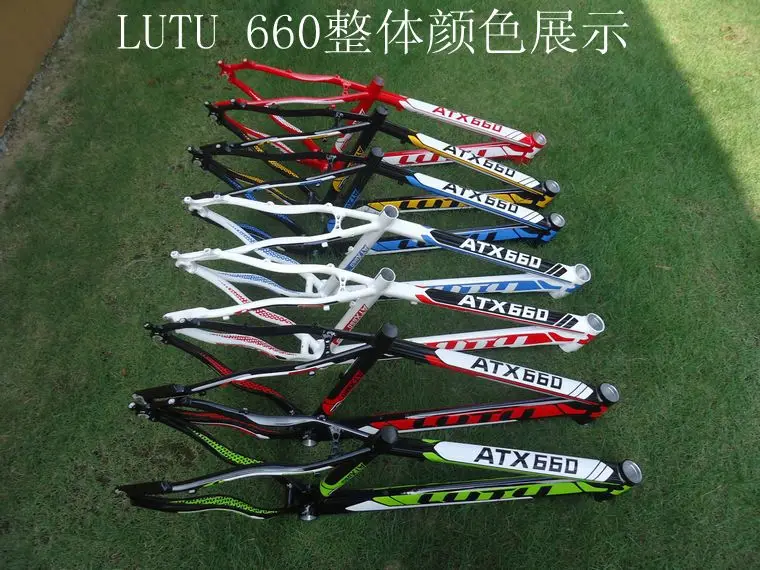 LUTU ATX660 алюминиевый сплав MTB горный велосипед рама 26*16/18 дюймов 44-56 головной убор хороший вид формы
