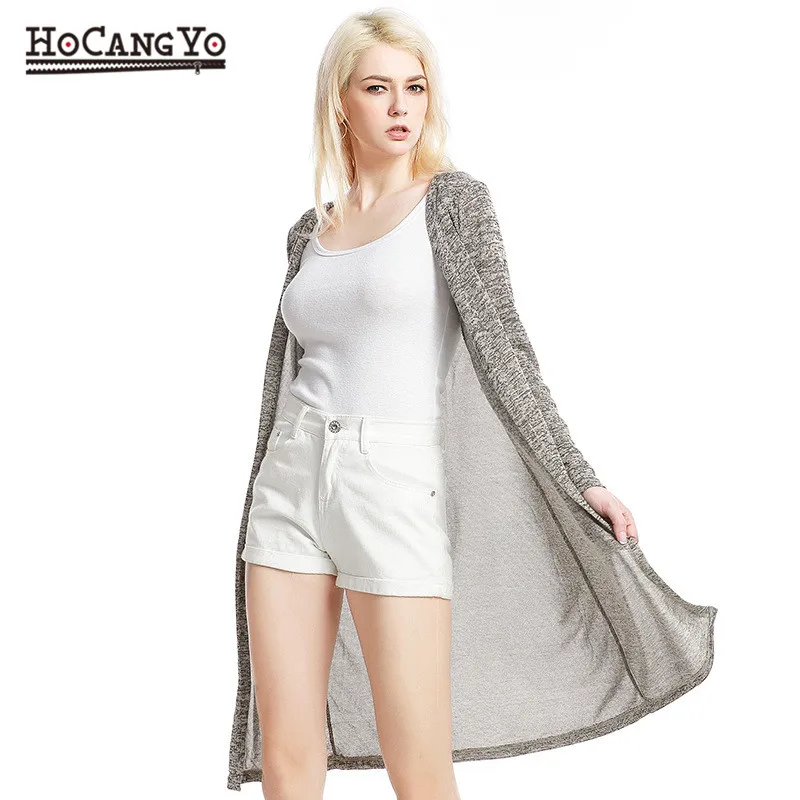 HCYO Spring Summer New Women's Clothing Thin Cardigans Sweaters Free Size Cool Sunscreen Shirt Ladies Loose Long Sweater Shawl |