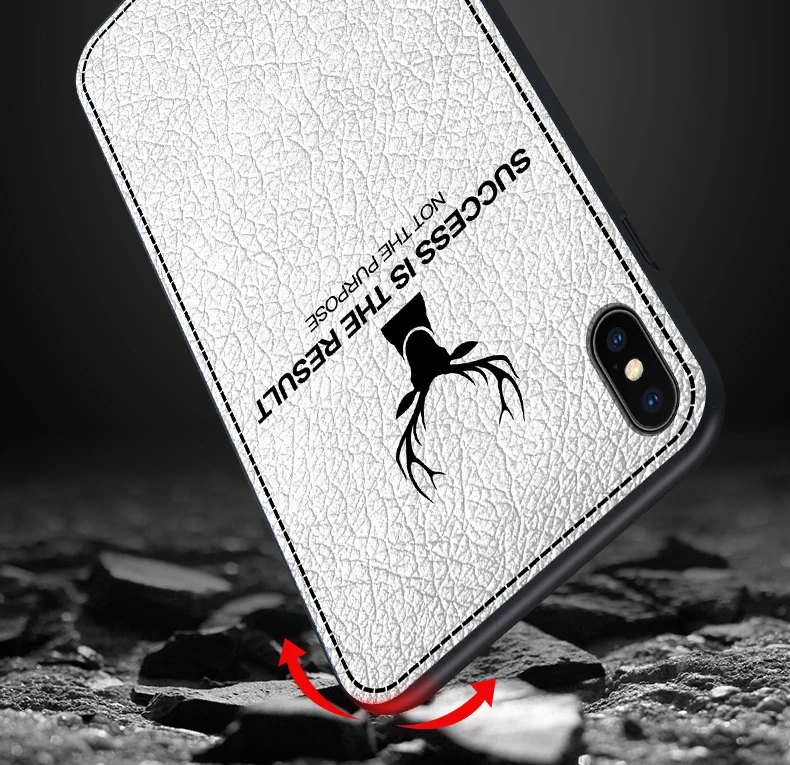 Роскошный кожаный чехол для телефона с рождественским оленем Apple iPhone X iPhoneX