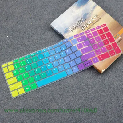 Rainbow Силиконовая клавиатура для ноутбука кожного покрова для 15," hp probook 450 G5 G6 для hp probook 850 G5 66 Pro 15 G2, i5-8265U MX250 15 дюймов - Цвет: Rainbow