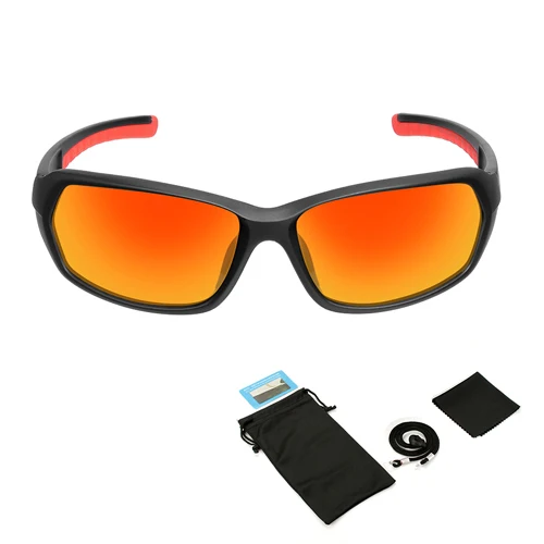 Red lens bag Поляризационные спортивные солнцезащитные очки для мужчин и женщин, очки для бейсбола, бега, велоспорта, рыбалки, вождения, TR90, для гольфа, туризма, охоты, лыжных очков - Цвет: Red lens bag