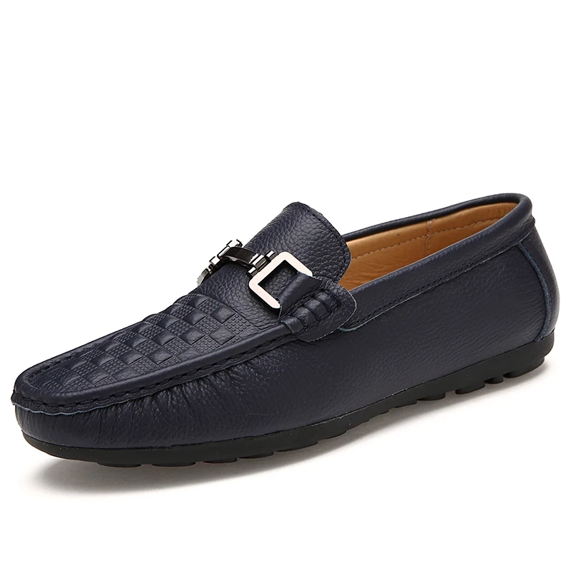 Обувь из тисненой кожи мужские лоферы дышащая мужская обувь повседневная для