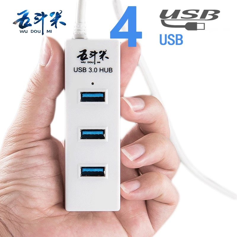 Wudoumi Тип USB c 4 Порты OTG HUB со светодиодным индикатором C Разветвитель 3.0 Женский для