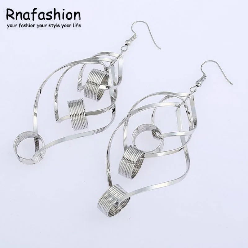 2017 Fashion Round Earrings Gold Silver Jewelry Natural Wood Geometric New Design Women Trendy | Украшения и аксессуары