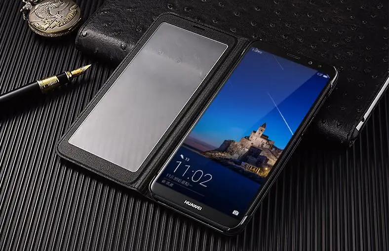 Чехол-книжка для Huawei Mate 10 Lite защита экрана прозрачный Nova 2i Honor 9i | Мобильные