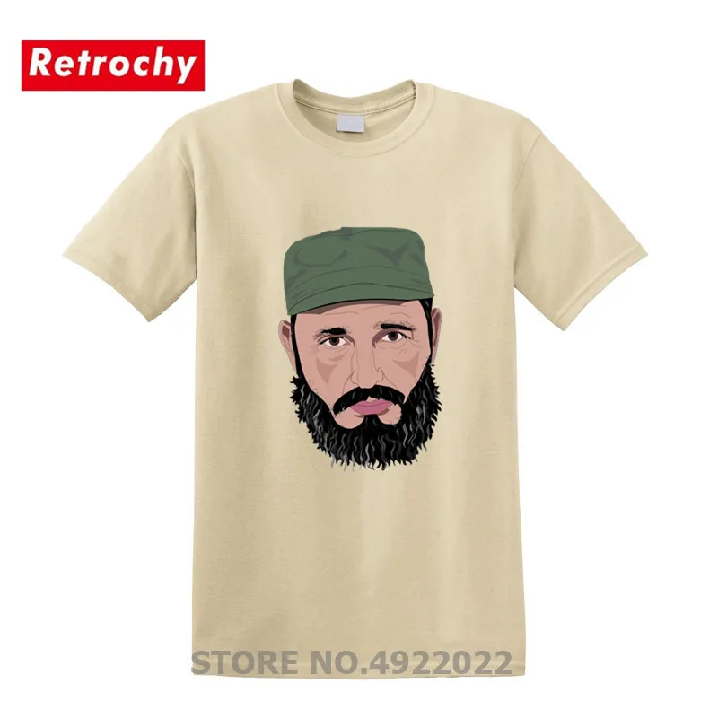 Футболка с изображением кубинского коммунистического лидера Новейшая модная
