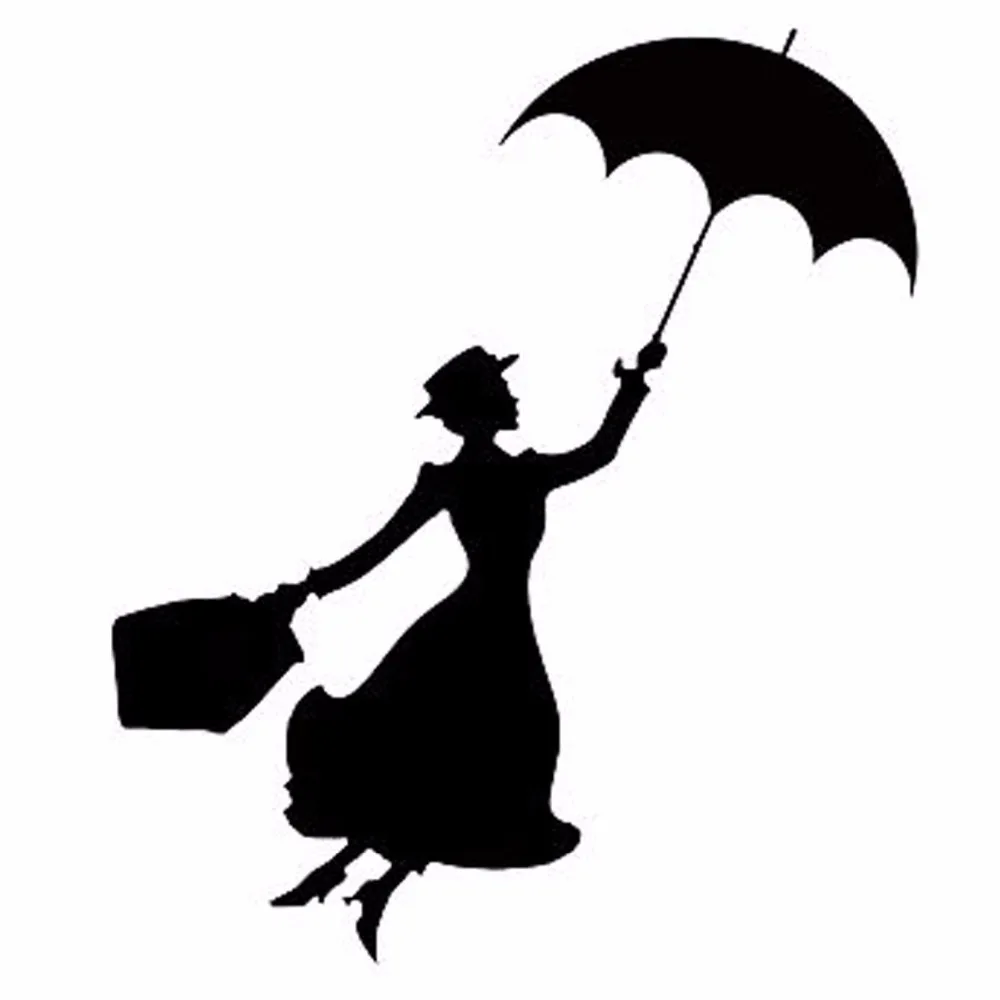 HotMeiNi Car Sticker Jdm styling Window Bumper Vinyl Truck Body Decal Waterproof Mary Poppins 13*13cm | Автомобили и мотоциклы