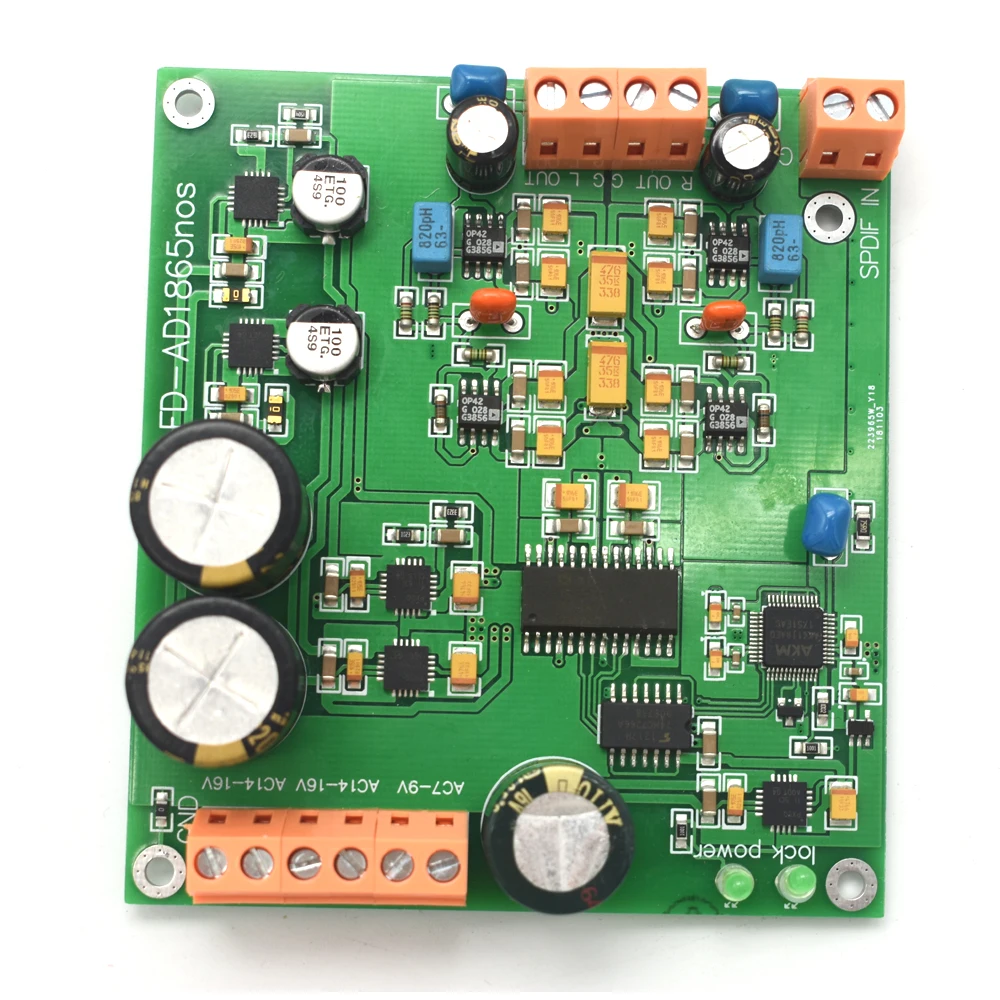 Lusya AD1865 dac R2R декодирование nos режим ak4118 поддержка 24bit 192K F7-006