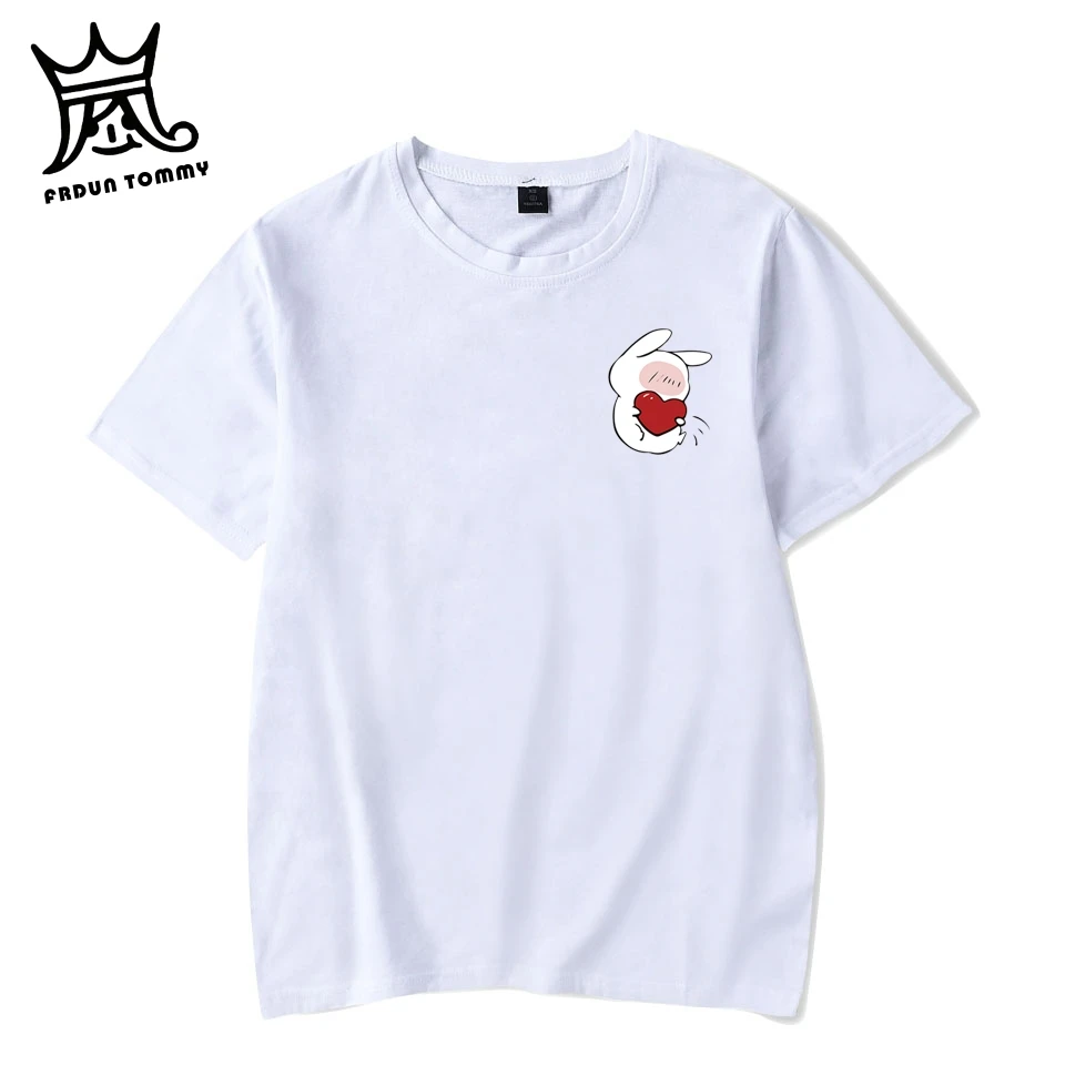 Frdun Tommy Rabbit Футболка &quotВлюбленные&quot-heart летняя Парная женская мужская