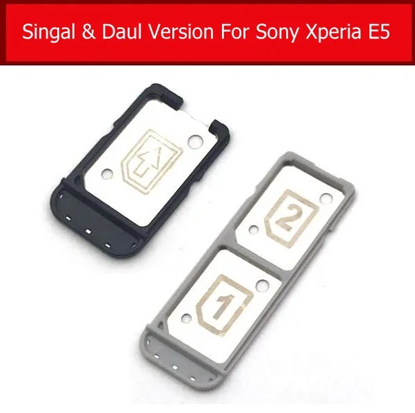 100% оригинальный держатель лотка для Sim карты Sony Xperia E5 F3311 F3313 слот адаптер запасные