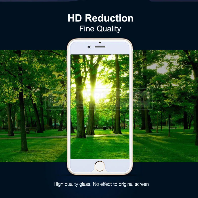 2.5D 0 3 мм 9H закаленное стекло для защиты экрана iPhone 6 6s Plus / 7 8 Premium HD закаленные