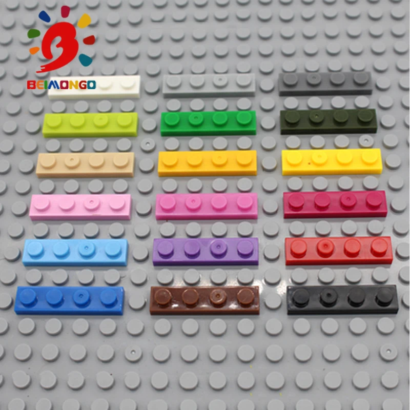 Бесплатная доставка! Пластина конструктора BEIMONGO 1x4 150 шт. Развивающие и