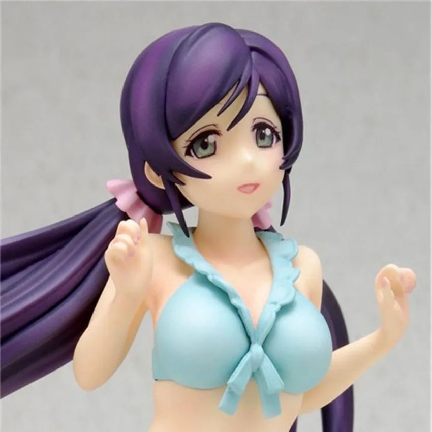 Haocaitoy Wave Doll LoveLive Nozomi Tojo Bikini Swimsuit Figure PVC Hot Sexy Collectible Action Anime Cartoon Model Toys | Игрушки и