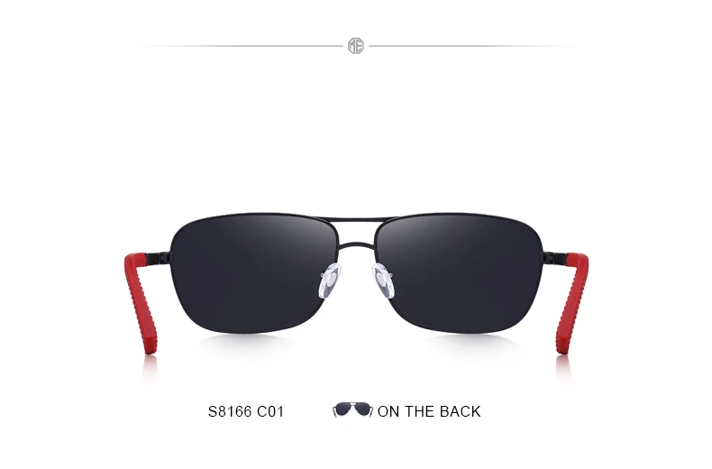 MERRYS DESIGN Men Classic Rectangle Sunglasses HD Polarized Sun glasses For Driving TR90 Legs UV400 Protection S8166