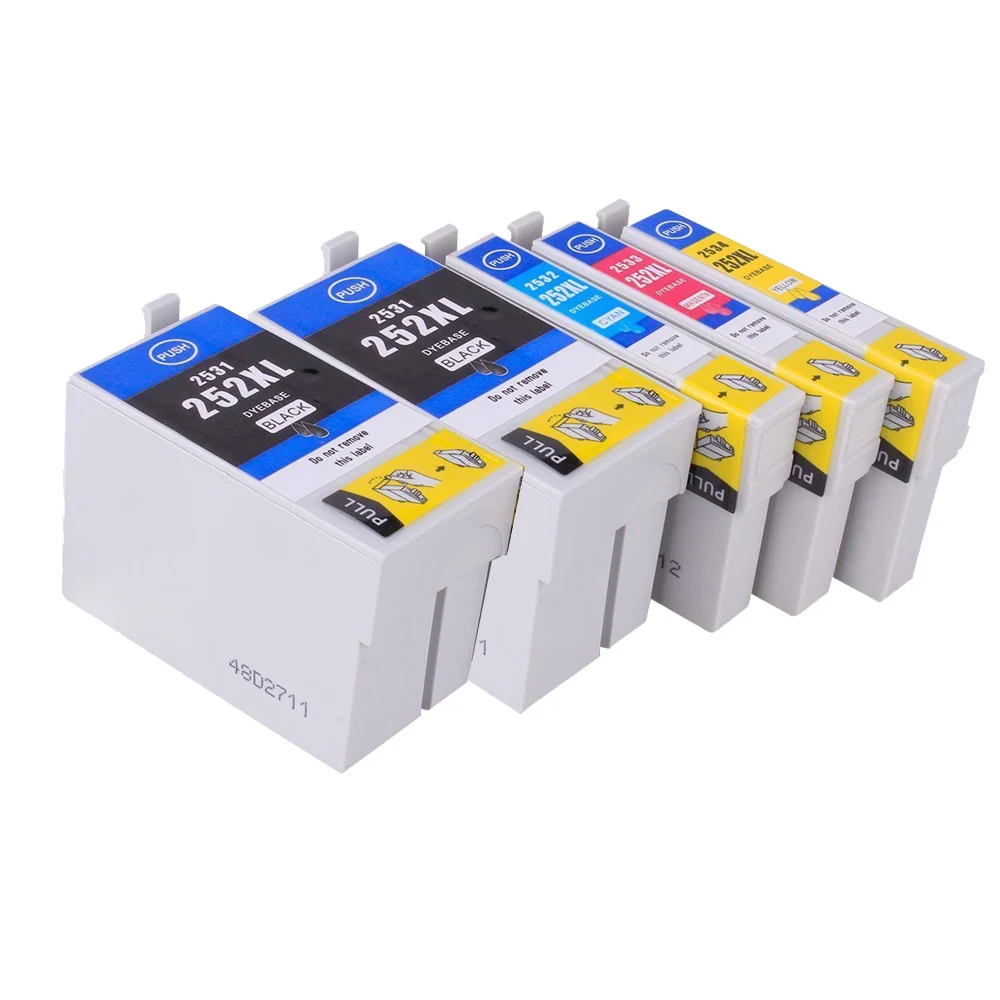 Совместимый картридж для EPSON T252XL 252 I совместимый с WF3620/WF3640/WF7610/WF7620/WF7710/WF7720 (2B + 3C)