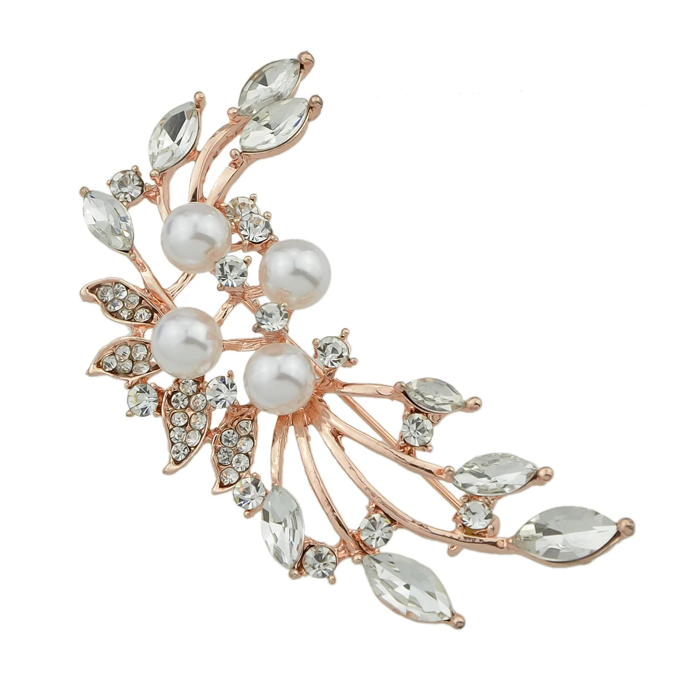 Fanhua Роскошные Свадебная вечеринка Интимные аксессуары Rosegold Цвет с полным горный