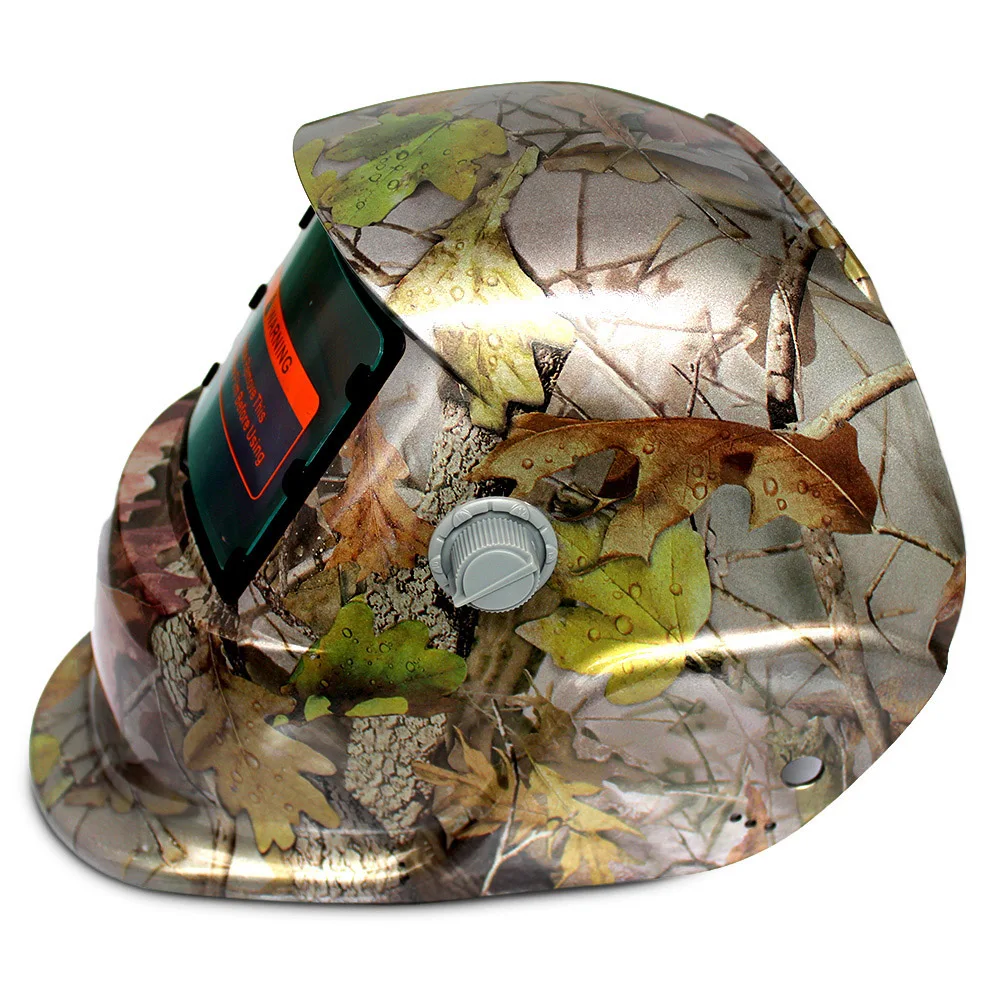 Solar Energy Automatic Changeable Light Electric Welding Protective Helmet with Natural Pattern | Инструменты