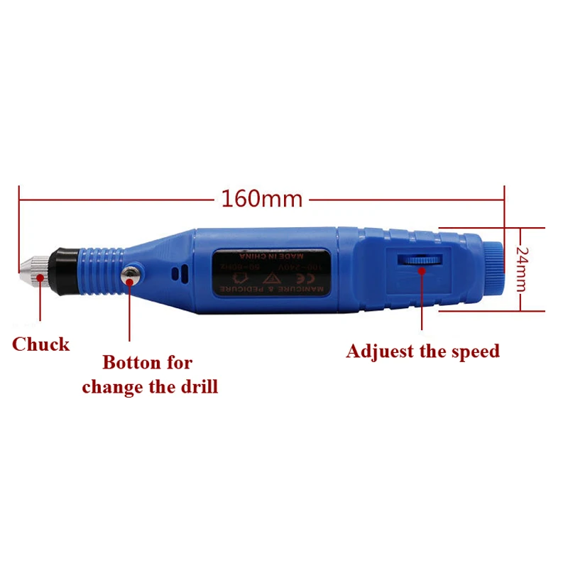 Электрическая ручка для резьбы 100 240 в шлифовальные инструменты полировки
