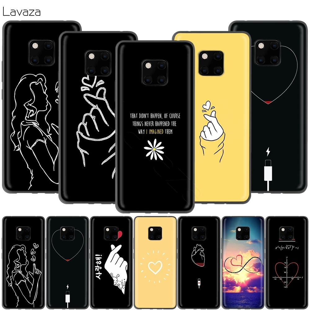 Lavaza Kpop Сердце Любовь палец чехол для Huawei P30 P20 P10 P9 P8 Mate 20 10 Pro Lite P Smart 2017|Бамперы| |