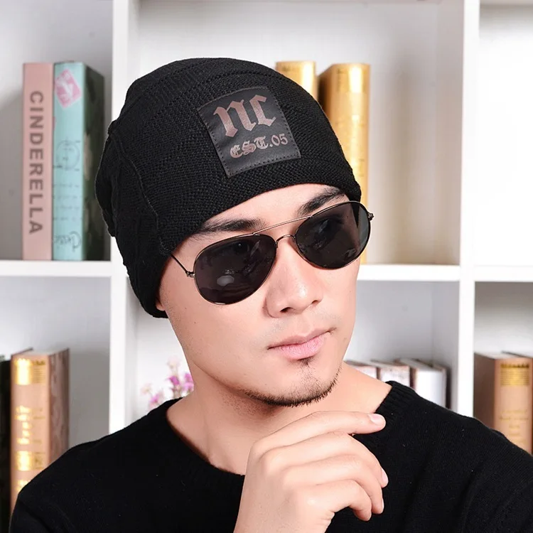 2016 Прямые Продажи Шерсти Шапочки Мода Зима Новая Маркировка Вязание Увеличить