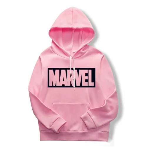 picture color Стильная толстовка marvel с монограммой, одноцветная Повседневная Толстовка с капюшоном, 18 цветов, простой и удобный мужской джемпер - Цвет: picture color