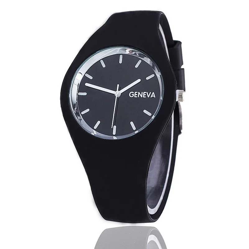 2019 New Fashion Brand Watch Women Casual Geneva Sport watches Jelly Silicone Quartz Red Wristwatches Zegarek Damski Hot Clock | Наручные