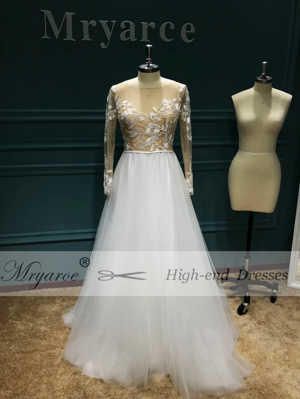 Mryarce/эксклюзивное кружевное платье с бусинами и открытой спинкой большие размеры