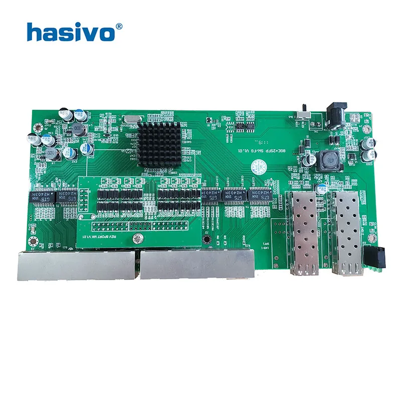 Reverse PoE switch 8x10M/100M/1000M Port &amp 2 SFP Gigabit Ethernet PCB motherboard | Компьютеры и офис