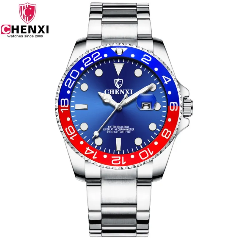

CHENXI Luxury Brand Men Business Sport Watches Men's Quartz Clock Full Steel Waterproof WristWatches relogio masculino Watch Man