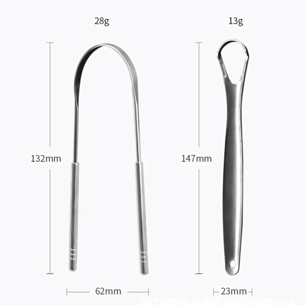 2 шт. Нержавеющая сталь язык скребок очиститель свежее дыхание очистки покрытием