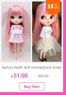 Фабрика blyth кукла зеленый микс синие волосы сустава тела белая кожа 1/6 BL62274006