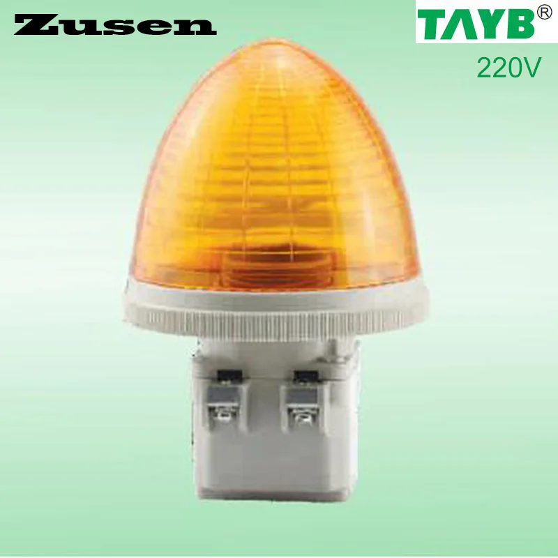 Zusen TB30 Y 220V желтый сигнал предупреждающий свет Светодиодная лампа маленький